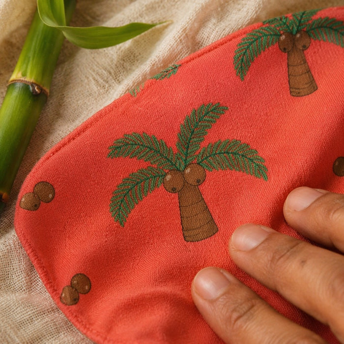 Mimi Langot | Coconut Palm | Tropicale | Bamboo-Cotton DryFeel, Cloth Nappy | 0-6M