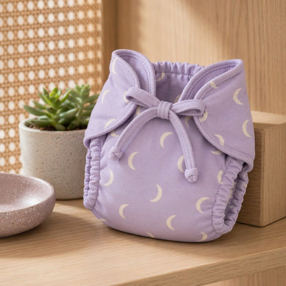 Mimi Langot | Crescent Moon Scatter | Monsoon Magic | Bamboo-Cotton DryFeel, Cloth Nappy | 0-6M
