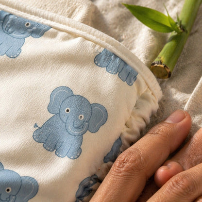 Mimi Langot | Elephant Parade | Safari Tales | Bamboo-Cotton DryFeel, Cloth Nappy | 0-6M