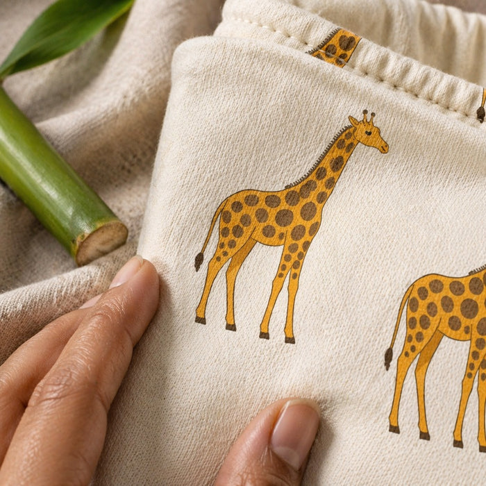 Mimi Langot | Giraffe Royale | Safari Tales | Bamboo-Cotton DryFeel, Cloth Nappy | 0-6M
