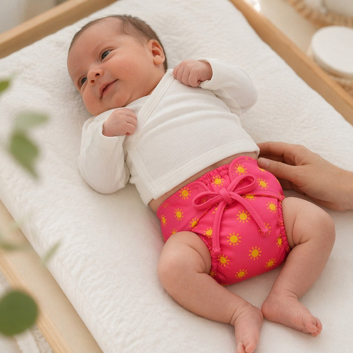 Mimi Langot | Golden Sun | Monsoon Magic | Bamboo-Cotton DryFeel, Cloth Nappy | 0-6M