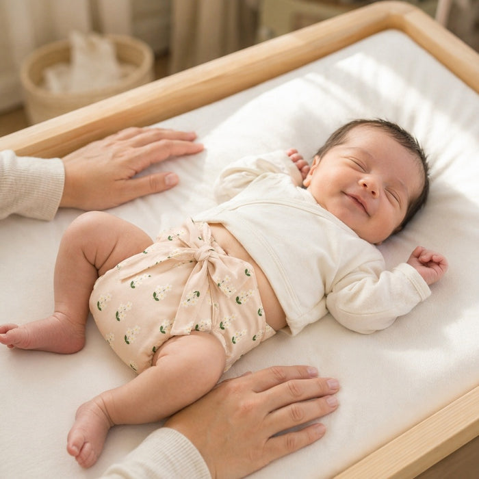 Mimi Langot | Jasmine Bunch | Tropicale | Bamboo-Cotton DryFeel, Cloth Nappy | 0-6M