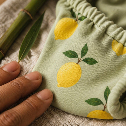 Mimi Langot | Lemon Branch | Orchard | Bamboo-Cotton DryFeel, Cloth Nappy | 0-6M