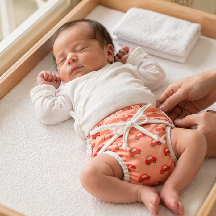 Mimi Langot | Little Car | Little Voyager | Bamboo-Cotton DryFeel, Cloth Nappy | 0-6M