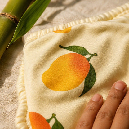 Mimi Langot | Mango Grove | Orchard | Bamboo-Cotton DryFeel, Cloth Nappy | 0-6M