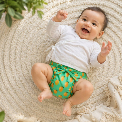 Mimi Langot | Mango Grove | Tropicale | Bamboo-Cotton DryFeel, Cloth Nappy | 0-6M