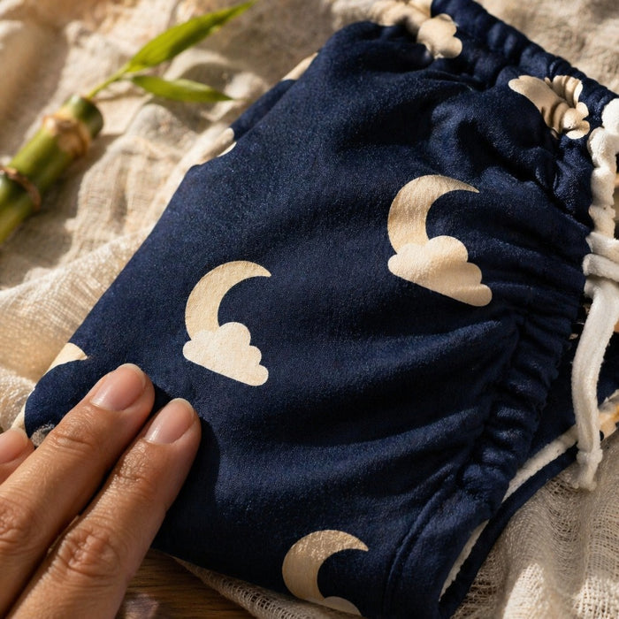 Mimi Langot | Moon + Cloud | Stardust | Bamboo-Cotton DryFeel, Cloth Nappy | 0-6M