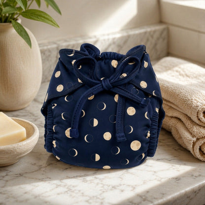 Mimi Langot | Moon Phases | Stardust | Bamboo-Cotton DryFeel, Cloth Nappy | 0-6M