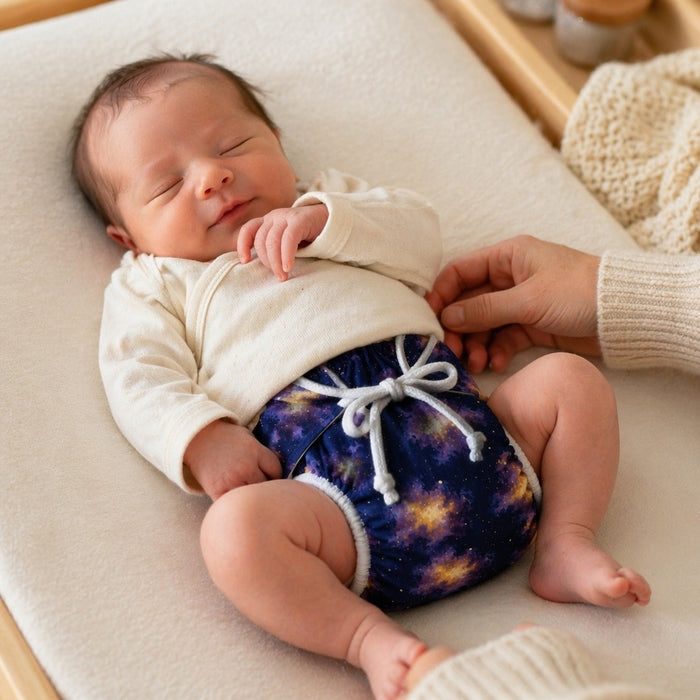 Mimi Langot | Nebula | Stardust | Bamboo-Cotton DryFeel, Cloth Nappy | 0-6M