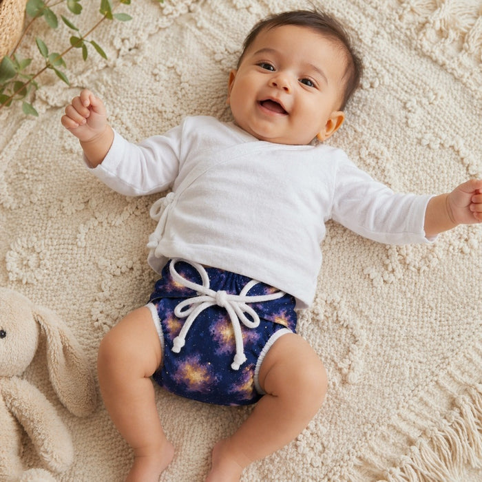 Mimi Langot | Nebula | Stardust | Bamboo-Cotton DryFeel, Cloth Nappy | 0-6M