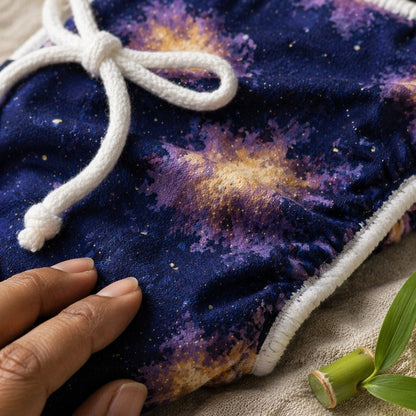 Mimi Langot | Nebula | Stardust | Bamboo-Cotton DryFeel, Cloth Nappy | 0-6M