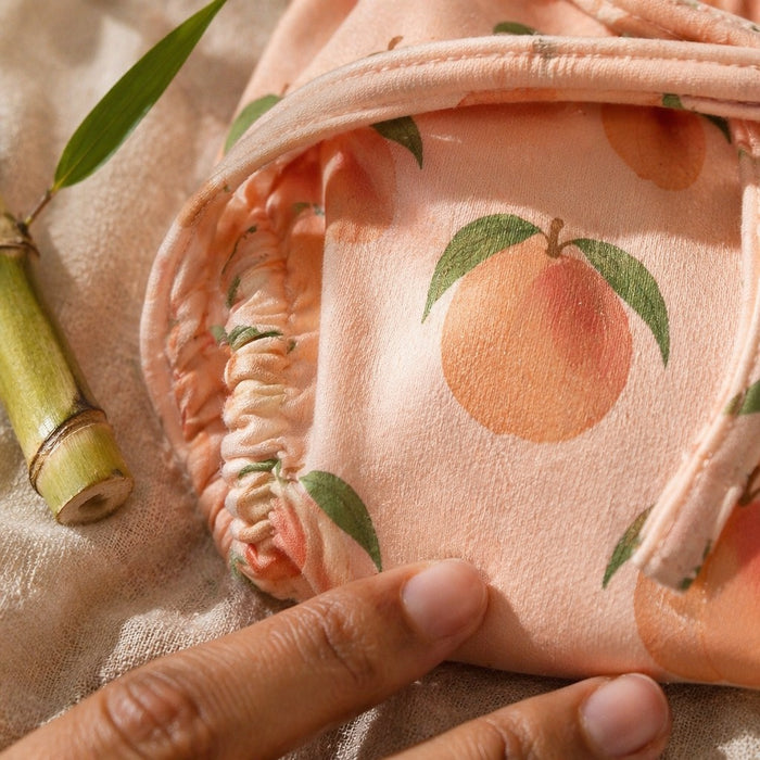 Mimi Langot | Peach Garden | Orchard | Bamboo-Cotton DryFeel, Cloth Nappy | 0-6M