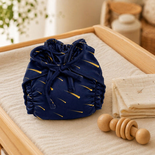 Mimi Langot | Shooting Stars | Stardust | Bamboo-Cotton DryFeel, Cloth Nappy | 0-6M
