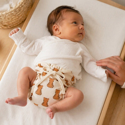 Mimi Langot | Tiger Cub | Safari Tales | Bamboo-Cotton DryFeel, Cloth Nappy | 0-6M