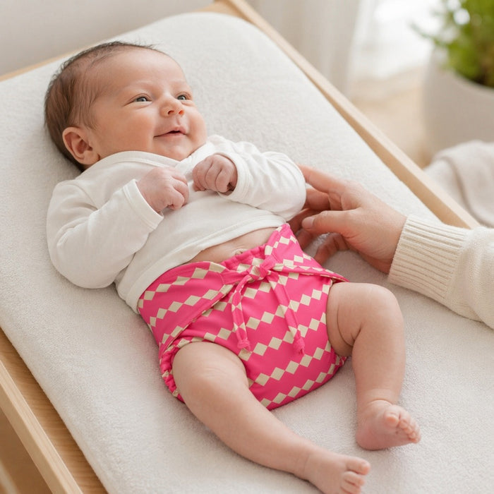 Mimi Langot | Zigzag | Geo Play | Bamboo-Cotton DryFeel, Cloth Nappy | 0-6M