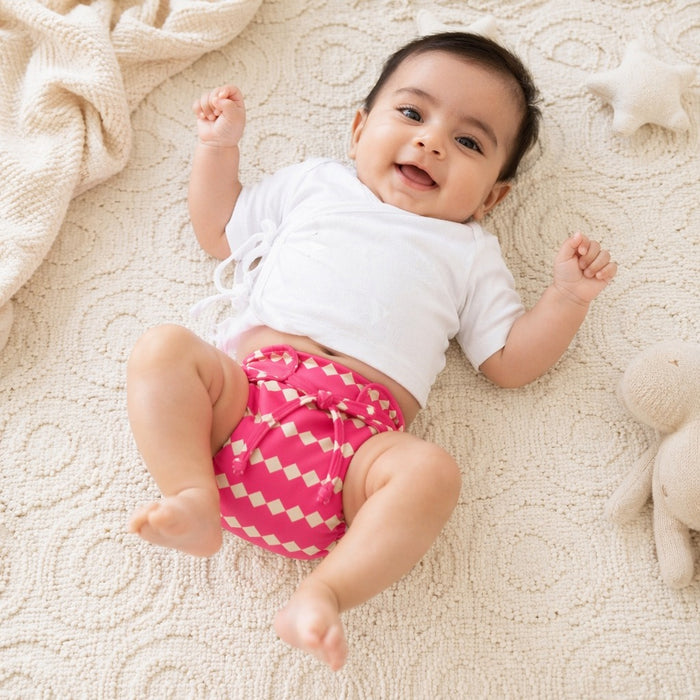 Mimi Langot | Zigzag | Geo Play | Bamboo-Cotton DryFeel, Cloth Nappy | 0-6M