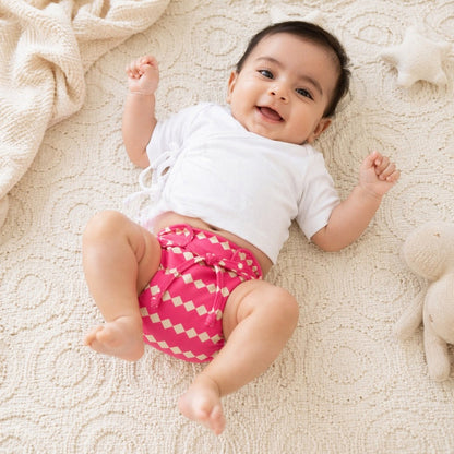 Mimi Langot | Zigzag | Geo Play | Bamboo-Cotton DryFeel, Cloth Nappy | 0-6M