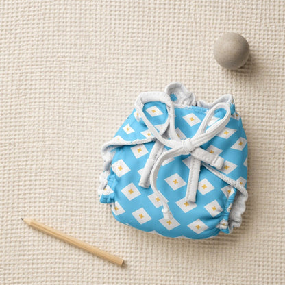 Mimi Muslin Wipes | Argyle | Geo Play | 100% Muslin Cotton, Reusable | Pack of 6