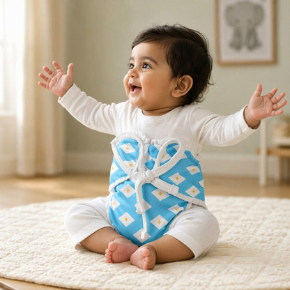 Mimi Muslin Wipes | Argyle | Geo Play | 100% Muslin Cotton, Reusable | Pack of 6