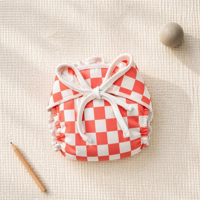 Mimi Muslin Wipes | Checkerboard | Geo Play | 100% Muslin Cotton, Reusable | Pack of 6