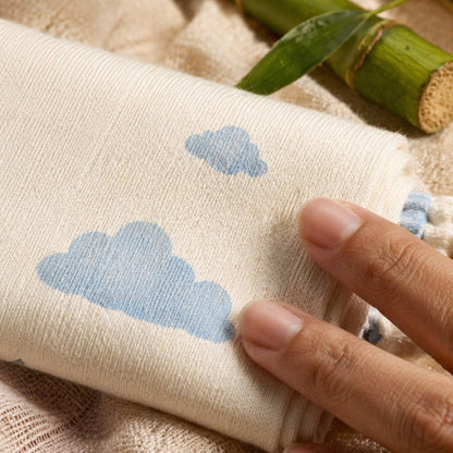 Mimi Muslin Wipes | Drifting Clouds | Monsoon Magic | 100% Muslin Cotton, Reusable | Pack of 6