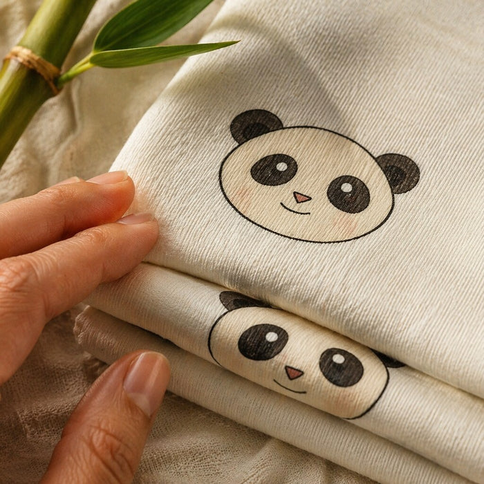 Mimi Muslin Wipes | Panda Face | Safari Tales | 100% Muslin Cotton, Reusable | Pack of 6