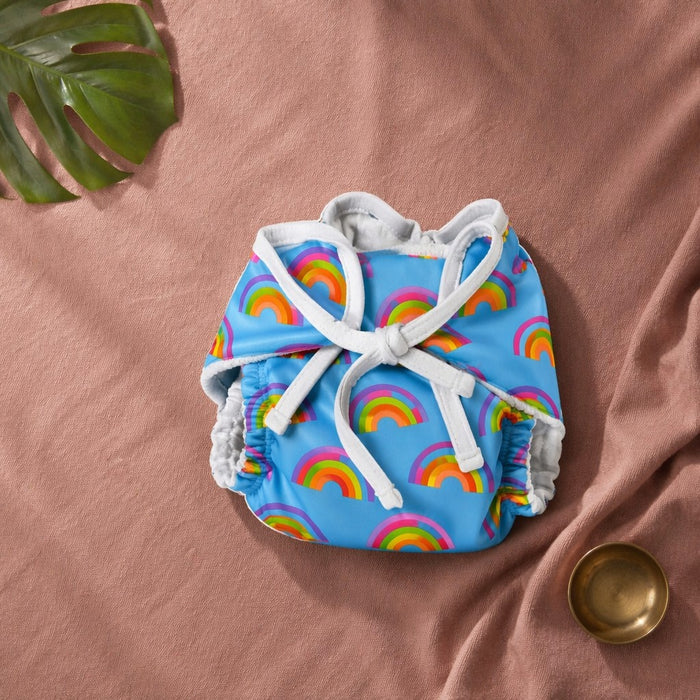 Mimi Muslin Wipes | Rainbow Arc | Monsoon Magic | 100% Muslin Cotton, Reusable | Pack of 6