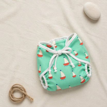 Mimi Muslin Wipes | Sailboat | Little Voyager | 100% Muslin Cotton, Reusable | Pack of 6