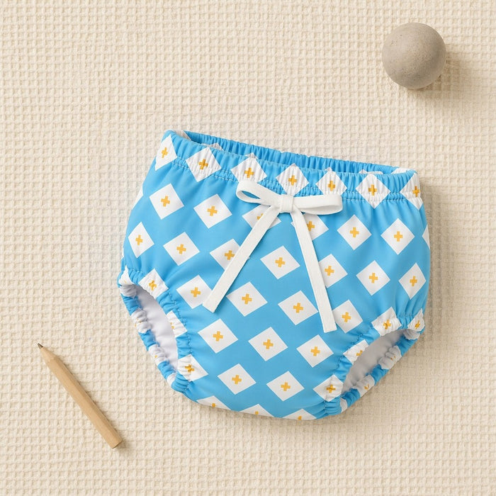 Mimi Potty Training Pants | Argyle | Geo Play | Bamboo-Cotton, Pull-Up, Semi-Waterproof | 9M-4Y