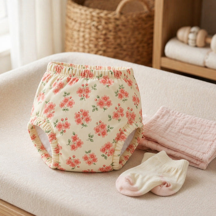 Mimi Potty Training Pants | Cherry Blossom | Blossom | Bamboo-Cotton, Pull-Up, Semi-Waterproof | 9M-4Y