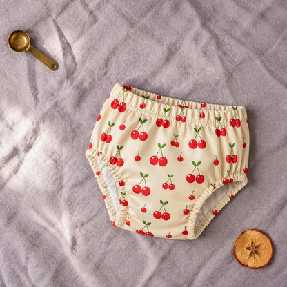 Mimi Potty Training Pants | Cherry Pair | Orchard | Bamboo-Cotton, Pull-Up, Semi-Waterproof | 9M-4Y