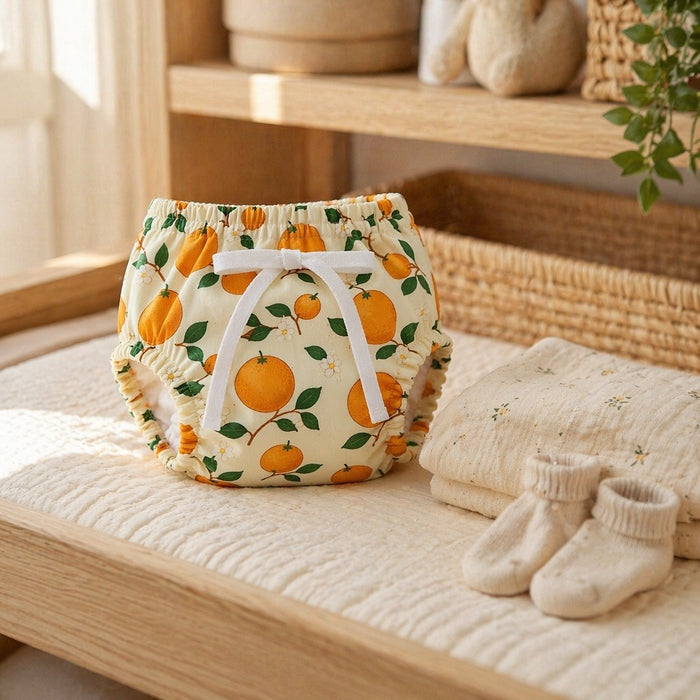 Mimi Potty Training Pants | Citrus Grove | Orchard | Bamboo-Cotton, Pull-Up, Semi-Waterproof | 9M-4Y