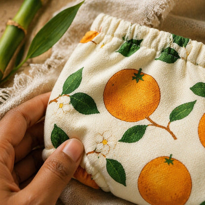 Mimi Potty Training Pants | Citrus Grove | Orchard | Bamboo-Cotton, Pull-Up, Semi-Waterproof | 9M-4Y