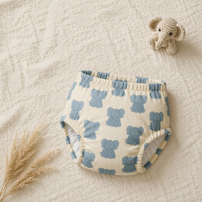 Mimi Potty Training Pants | Elephant Parade | Safari Tales | Bamboo-Cotton, Pull-Up, Semi-Waterproof | 9M-4Y