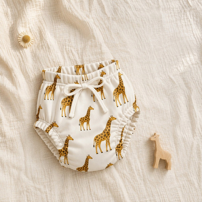 Mimi Potty Training Pants | Giraffe Royale | Safari Tales | Bamboo-Cotton, Pull-Up, Semi-Waterproof | 9M-4Y