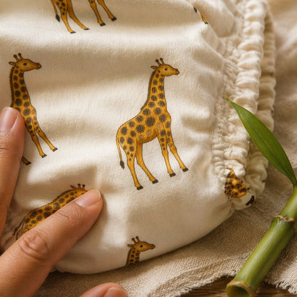 Mimi Potty Training Pants | Giraffe Royale | Safari Tales | Bamboo-Cotton, Pull-Up, Semi-Waterproof | 9M-4Y