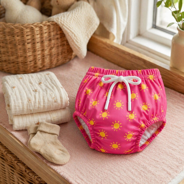 Mimi Potty Training Pants | Golden Sun | Monsoon Magic | Bamboo-Cotton, Pull-Up, Semi-Waterproof | 9M-4Y
