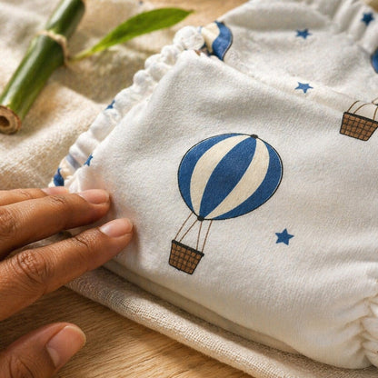Mimi Potty Training Pants | Hot Air Balloon | Little Voyager | Bamboo-Cotton, Pull-Up, Semi-Waterproof | 9M-4Y