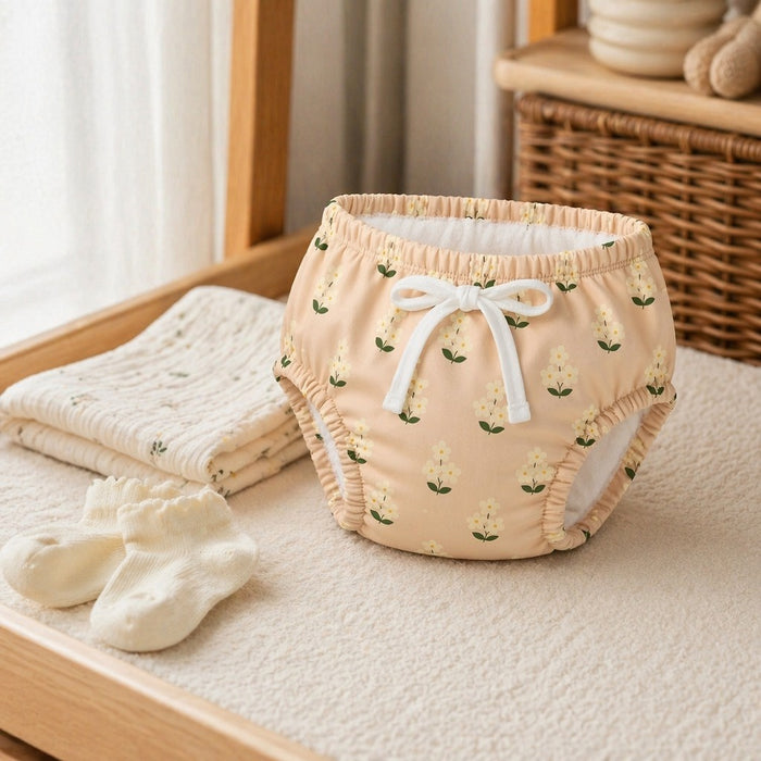 Mimi Potty Training Pants | Jasmine Bunch | Tropicale | Bamboo-Cotton, Pull-Up, Semi-Waterproof | 9M-4Y
