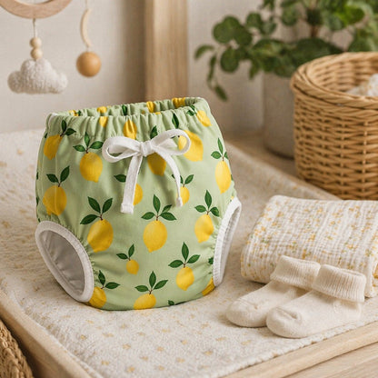 Mimi Potty Training Pants | Lemon Branch | Orchard | Bamboo-Cotton, Pull-Up, Semi-Waterproof | 9M-4Y
