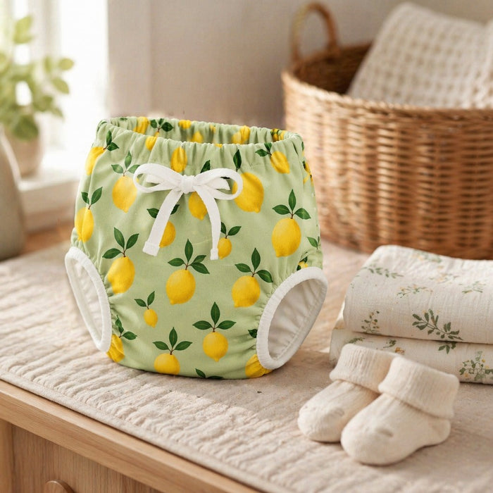 Mimi Potty Training Pants | Lemon Branch | Orchard | Bamboo-Cotton, Pull-Up, Semi-Waterproof | 9M-4Y