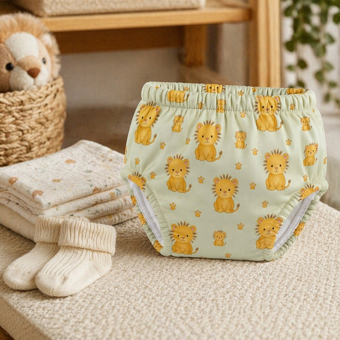 Mimi Potty Training Pants | Lion Cub | Safari Tales | Bamboo-Cotton, Pull-Up, Semi-Waterproof | 9M-4Y