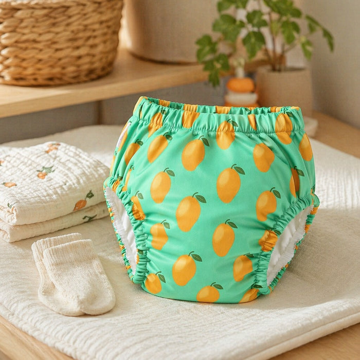 Mimi Potty Training Pants | Mango Grove | Tropicale | Bamboo-Cotton, Pull-Up, Semi-Waterproof | 9M-4Y