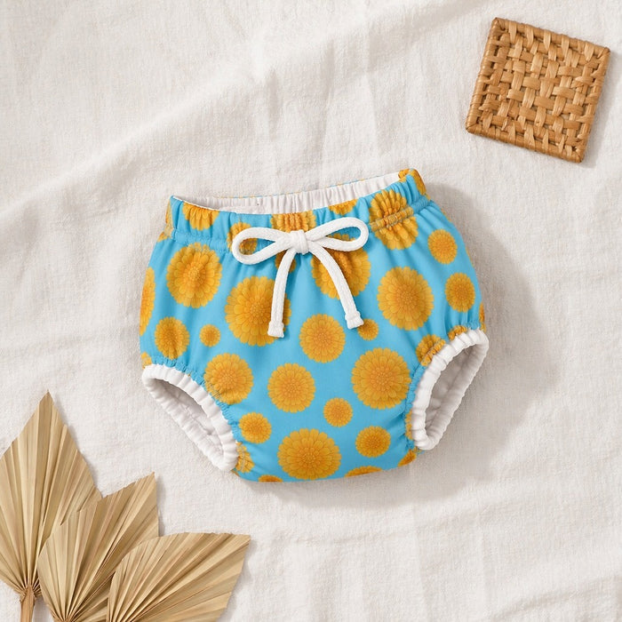 Mimi Potty Training Pants | Marigold Burst | Tropicale | Bamboo-Cotton, Pull-Up, Semi-Waterproof | 9M-4Y