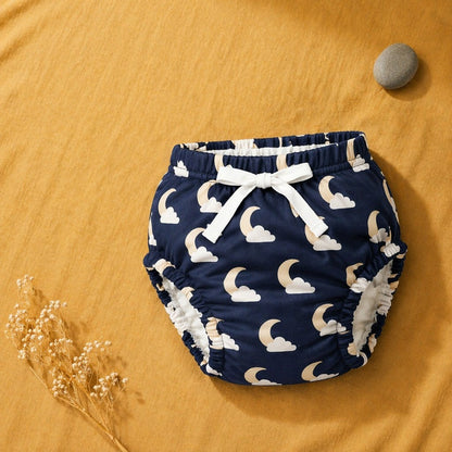 Mimi Potty Training Pants | Moon + Cloud | Stardust | Bamboo-Cotton, Pull-Up, Semi-Waterproof | 9M-4Y
