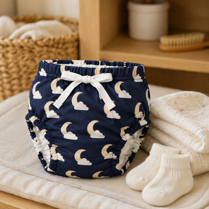 Mimi Potty Training Pants | Moon + Cloud | Stardust | Bamboo-Cotton, Pull-Up, Semi-Waterproof | 9M-4Y