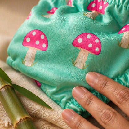 Mimi Potty Training Pants | Mushroom Magic | Blossom | Bamboo-Cotton, Pull-Up, Semi-Waterproof | 9M-4Y