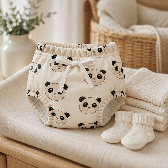 Mimi Potty Training Pants | Panda Face | Safari Tales | Bamboo-Cotton, Pull-Up, Semi-Waterproof | 9M-4Y