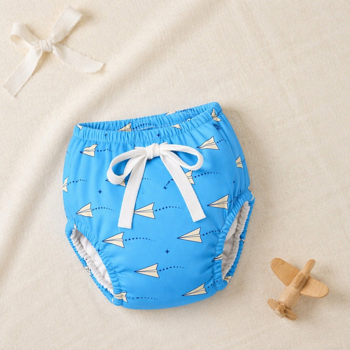 Mimi Potty Training Pants | Paper Airplane | Little Voyager | Bamboo-Cotton, Pull-Up, Semi-Waterproof | 9M-4Y