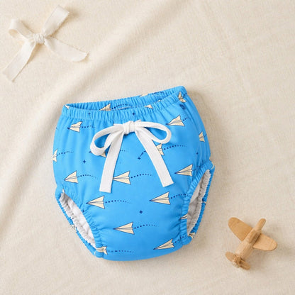Mimi Potty Training Pants | Paper Airplane | Little Voyager | Bamboo-Cotton, Pull-Up, Semi-Waterproof | 9M-4Y